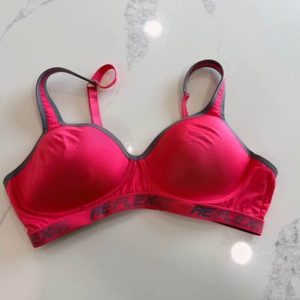 Bra Reflex 3X Molded Cup Sports Bra – Pink/Gray C7345
